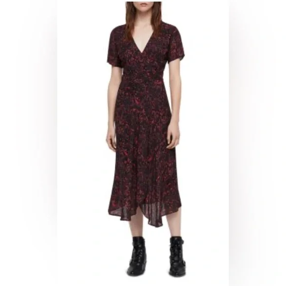 All Saints, Seeta Rosey wrap dress - Picture 4 of 8